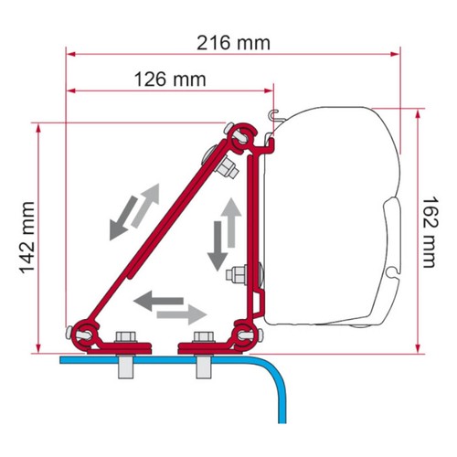 Fiamma f45 awning - fiamma, mounting