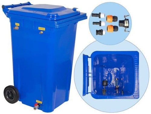 Pressure washer wheelie bin - pressure,
