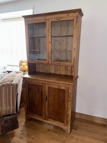 Pitched pine dresser with - pitched,