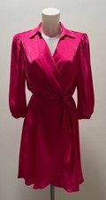 Ladies Ex F&F  Pink  Brushed Satin  Dress Size 6 8 10 12 14 16 18 20 22