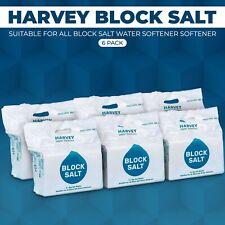 6 Pack 12 blocks Harvey Block Salt Suitable For All Water Softener Machines
