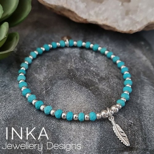 Inka sterling silver bead - silver,