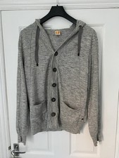 Hugo Boss Orange Men’s Grey Hooded Cardigan Medium 