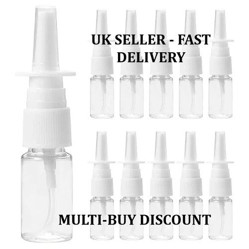 5pcs 10ml empty clear - clear, nasal