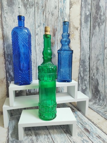 Vintage set glass bottles - set, of