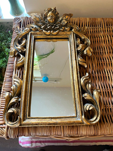 Ornate antique gold framed - gold,
