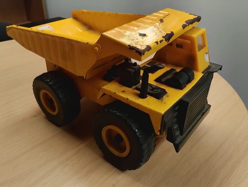 Vintage yellow tonka tipper - vintage,