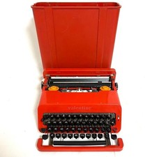 Olivetti Valentine Red Typewriter Vintage Retro Tested Working Antique JP