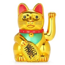 Feng Shui Lucky Cat 6" Waving