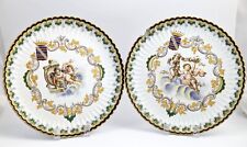 Very Rare Veuve Perrin, Marseille, Faience Hand-Painted Plates, c. 1770