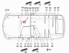 MERCEDES-BENZ E Coupe C207 Travel Sensor Wiring Harness A2124405806 NEW GENUINE