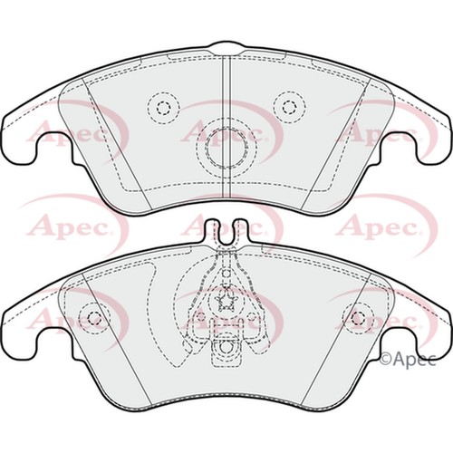 Brake pads set for mercedes - brake,