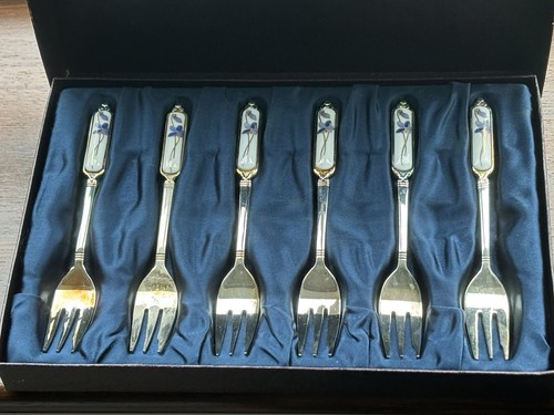 Vintage silver plated dessert - vintage,