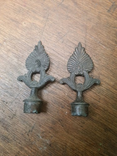 Old vintage metal finials - 2,
