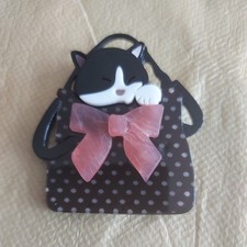  Vintage Black Cat In a Bag