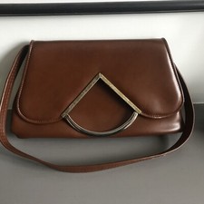 Vintage Clarks Brown Tan  Faux