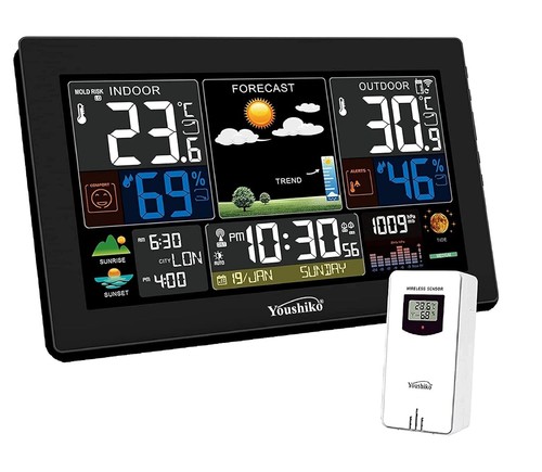 Weather station with msf radio - with,