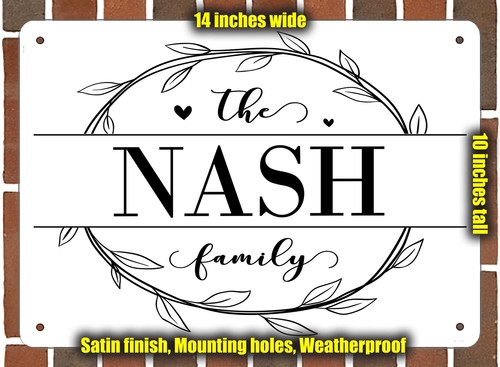 Nash family decorative metal - nash,