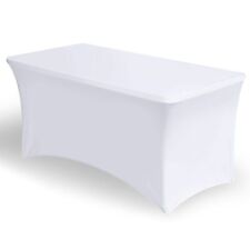 6FT Rectangular Spandex Stretch Tight Fit Table Cover Trestle Tablecloth-1.8m UK