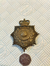 Royal Marines QC helmet badge with lugs