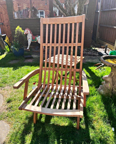 Beach reclining wooden - reclining, garden