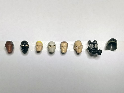 Lot heads pieces gijoe - lot,