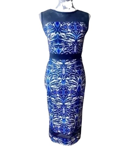 Amy childs blue aztec pattern - childs,
