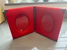 Red fabric Bi-Fold 4x5 Double