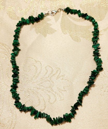 Vintage malachite chip bead - malachite,