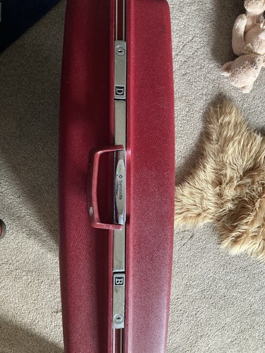 Vintage 1950s burgundy hard - 1950s,