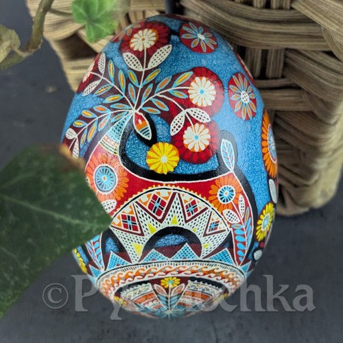 Real ukrainian pysanka goose - pysanka,