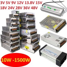 DC Regulated Switching Power Supply 3V 5V 9V 12V 13.8V 15V 18V 24V 36V 48V PSU