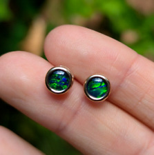 9ct Gold Australian Black Opal