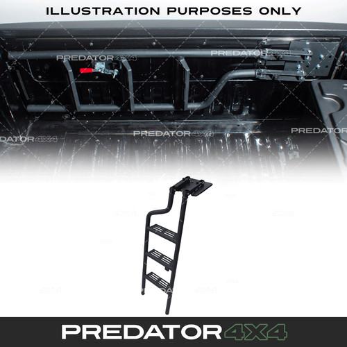 Rear tailgate folding - tailgate, ladder