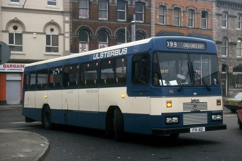Ulsterbus 412 derry 1985 irish - ulsterbus,