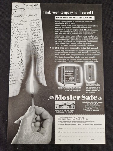 The mosler safe 1940s - the,
