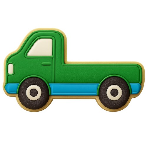 Extended flatbed truck cookie - flatbed,