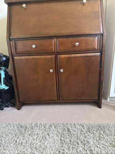 Vintage writing desk bureau - desk,