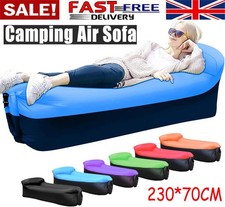 Lazy Outdoor Inflatable Sofa Air Bed Lounger Sofa Sack Hangout Camping Beach Bag