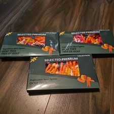 Plastic Golf Tees Tee Bundle - Mixed Sizes And Colours approx 150-200 New