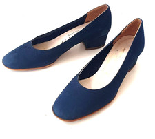 FERRAGAMO Firenze Navy Suede