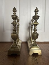 Brass Fire Dogs Late 19th