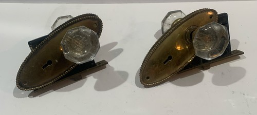 Antique pair glass - (2),