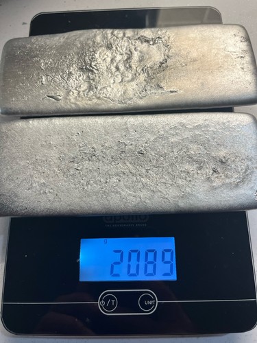 Scrap pewter ingot - 2, fast