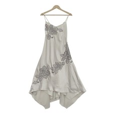 Pearce Fionda Dress UK 8 Champagne Womenswear Formal Gown Partywear - Preloved