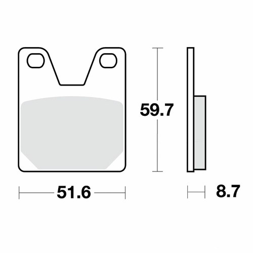 Brake pads std - pads, trw