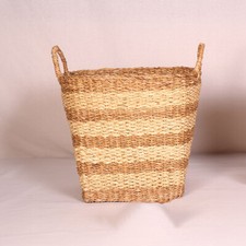 Natural Seagrass Striped Round