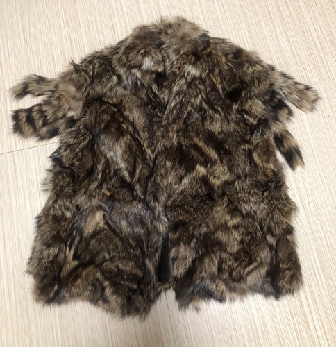 Vintage raccoon fur with tails - raccoon,