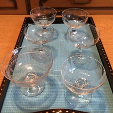 Vintage - 6 French Wine & Cocktail Glasses,