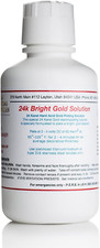 24K Bright Gold Solution - Intended for Bath Electroplating Equipment. (Liquid)